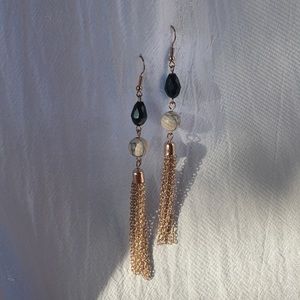 NWOT Marble and gold earrings